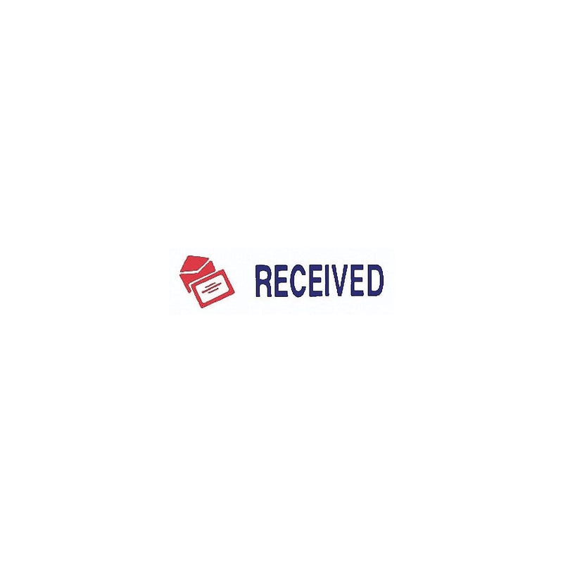 ACCUSTAMP2 035537 Pre-Inked Shutter Stamp with Microban, Red/Blue, Received, 1 5/8 x 1/2 - Image 4